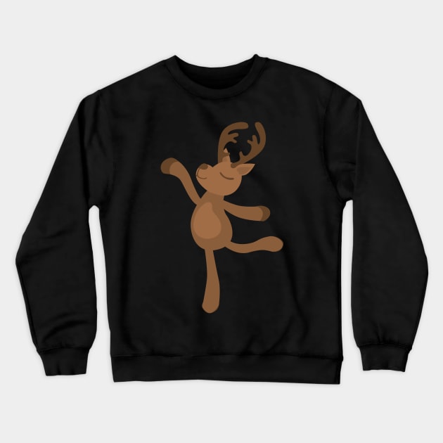 Reindeer Crewneck Sweatshirt by hippyhappy